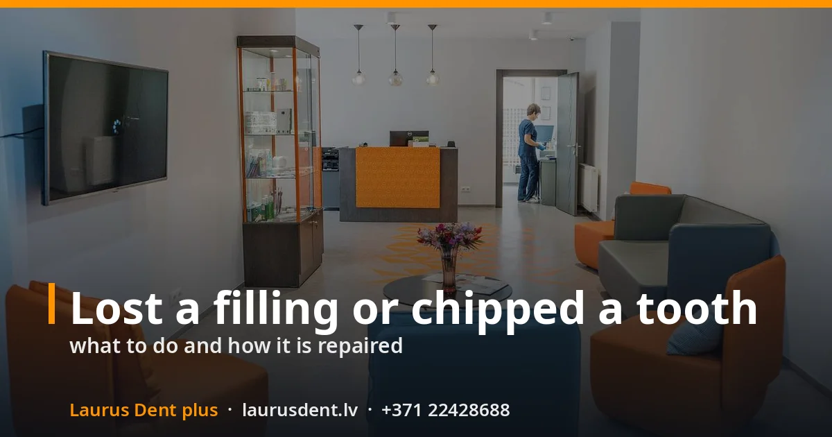 Lost a filling or chipped a tooth: what to do in the first hours and how it is repaired