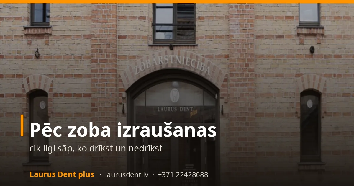 Pēc zoba izraušanas: cik ilgi sāp, ko drīkst un nedrīkst
